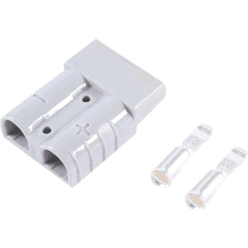 10Pcs for Anderson Plug Connector 50A 600V 6AWG Silver Plated Solid Copper Terminal AC/DC Power Tools