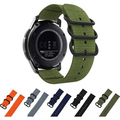 20 22mm Premium Nato Nylon Strap Watch Band For Garmin approach S60 / fenix 5s 6s /Fenix 5 plus /Fenix 5/ instinct band