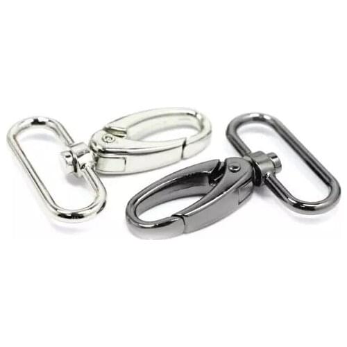 30PCS Gunmetal Dog Hook, 1.5inch Snap Hook, 38mm Lobster Clasp, Purse Clasp