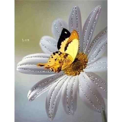 5d Diamond Painting Daisy Flower Diamond Embroidery Cross Stitch Animal Butterfly Rhinestones Full Mosaic Home Decor