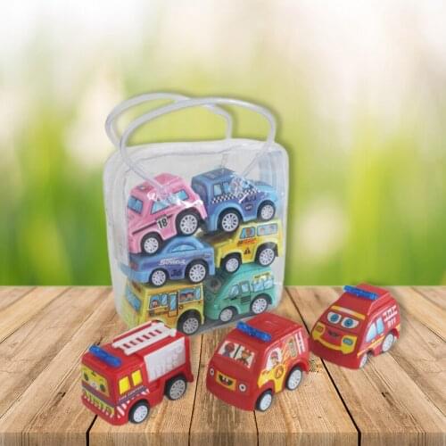 60pcs Boys Girls Mini Cartoon Pull Back Truck Car Baby Child Kids Educational Toys Kindergarten Party Favor Birthday Gift