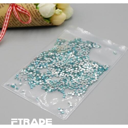 Discount promotion Super Shiny!Top quality SS3-SS30 Aquamarine 3D Nail Art Decoration rhinestones Silver Flatback Rhinestones