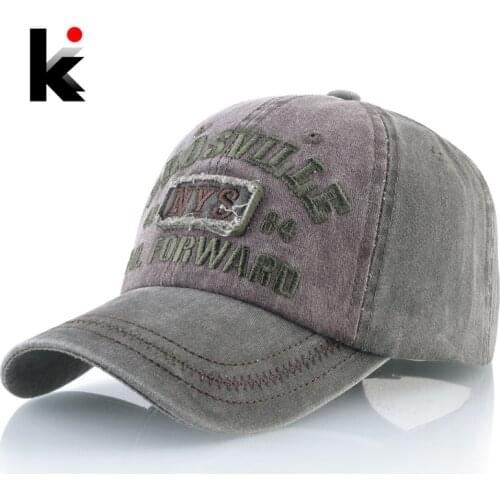 Snapback Denim Baseball Caps Men Women Washed Cotton Trucker Caps High Quality Letter Embroiery Visor Cap Adjustable Hip Hop Hat