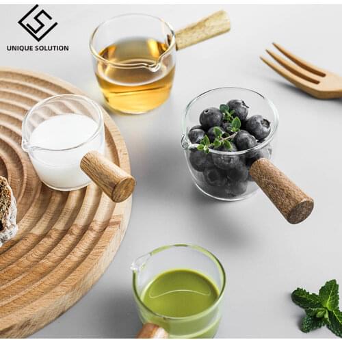 Handle Sauce Dish Japanese Style Glass Saucer Vinegar Dish Gravy Dipping Snack Ketchup Bowl Tableware Coffee Mini Small Milk Pot