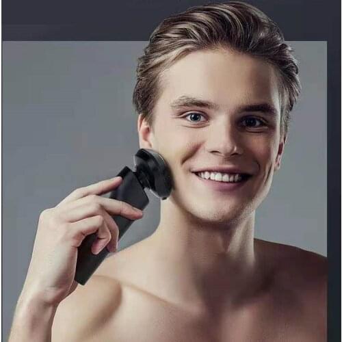 100-240V Rechargeable Electric Shaver 3D Triple Floating Blade Heads Shaving Razors Face Care Men Beard Trimmer Machine Washable