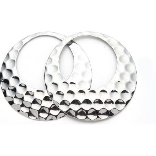 5pcs/lot pendant Metal stainless steel Flat Beads Buddha Beads For DIY bracelet Jewelry Making gyh5d