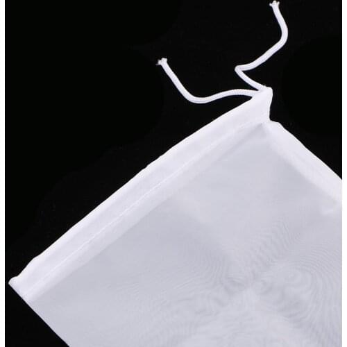 Tea Coffee Cheese Reusable Nylon Fine Mesh Strainer Cloth Filter Bag 15x20cm