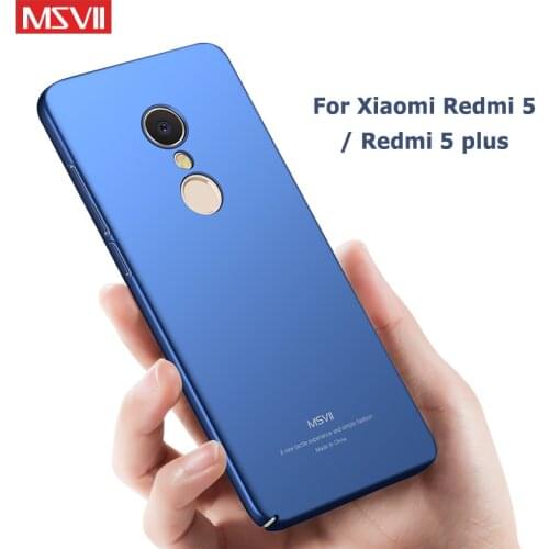 Redmi 5 Plus Case Msvii Slim Matte Cover For Xiaomi Redmi 5a Case Xaomi Global PC Cover For Xiaomi Redmi 5 Plus Pro Phone Cases