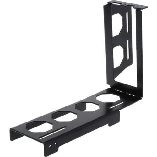 DIY Metal Graphics Card Bracket Riser Fixed Vertical Case PCI-E 16x x16 Internal Brackets Holder Stent Stand