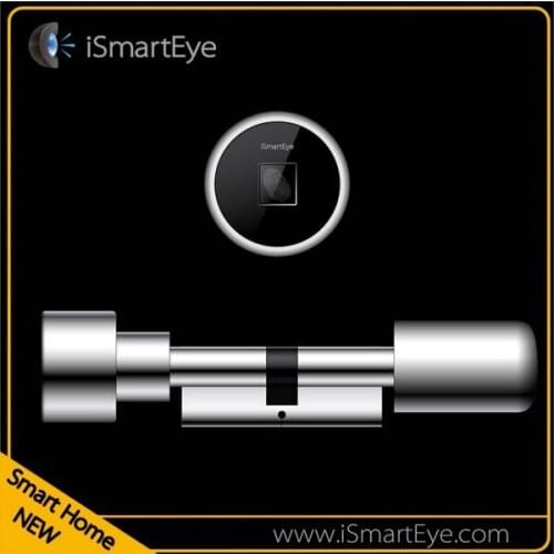 Best Sell iSmartEye Keyless Electronic Digital remote control Fingerprint door Lock Cylinder Free Keys Free shipping
