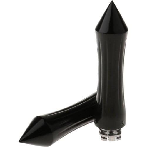 7/8" Motorcycle Spike Chrome Aluminum Handlebar Hand Grips For 22cm