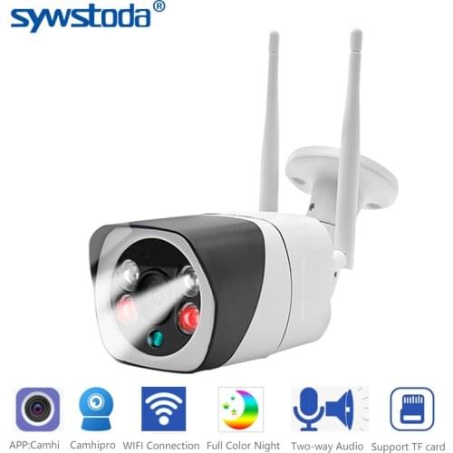 Outdoor Security Camera WiFi IP Camera Wireless Surveillance Cameras Two Way Audio Smart Motion Detection IR Night Vision CamHi