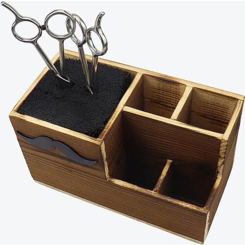 Salon Scissors Container for Hair Stylist Hair Cutting Organizer Brushes