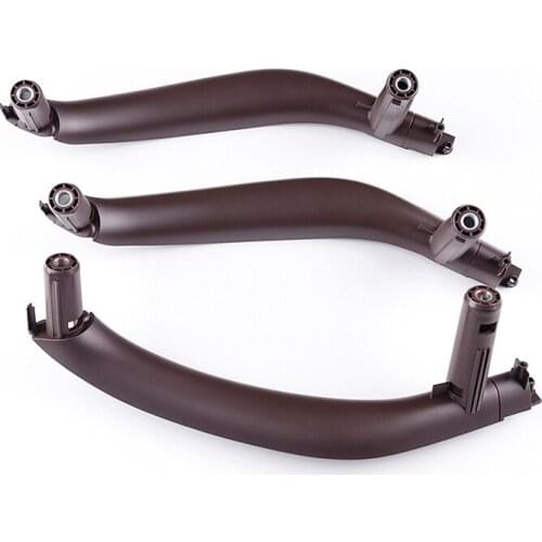 LHD RHD Car Interior Inner Door Panel Handle Pull Trim For BMW F15 X5 F16 X6 2014-2018 Auto Accessories Black Beige