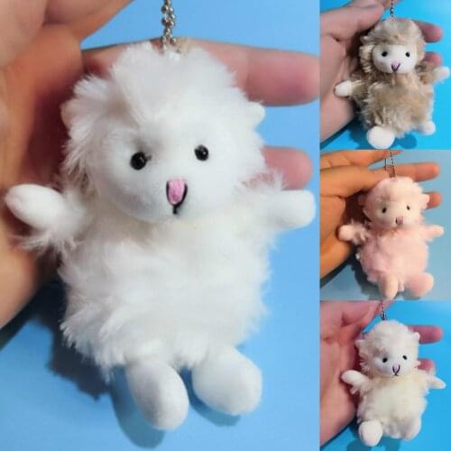 Cute Little Sheep Lamb Plush Stuffed Toy Hanging Doll Bag Pendant Kids Gift