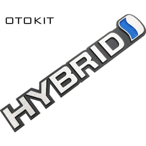 Fashion Metal Car Sticker Emblem Refitting Badge Decal For Hybrid Toyota Camry Rav4 Reiz Lexus BMW Audi Honda Auto Styling