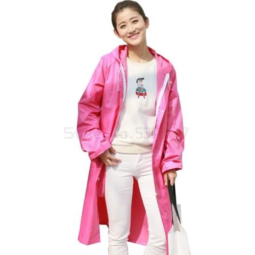 Men Thick Poncho Raincoat Jacket Windbreaker Long Waterproof Plastic Raincoat Women Motorcycle Yagmurluk Erkek Rain Gear AD50RC
