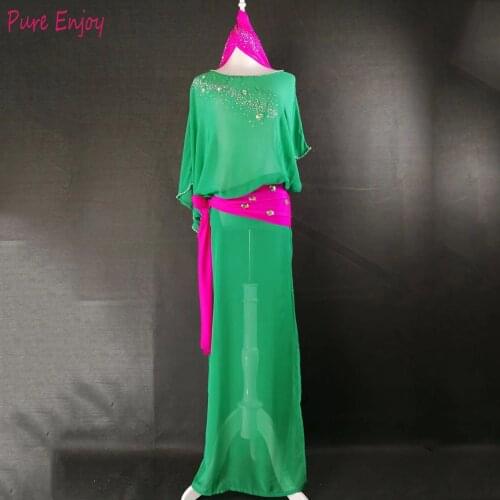 Newest!Belly dance costume dress for women belly dance wear belly dance robe for performance Belly Dance Custom size