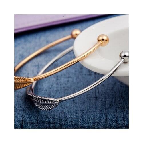 New fashion Trendy Wild Leaf Leaf Bracelet For Women girl Accessories jewelry wholesale