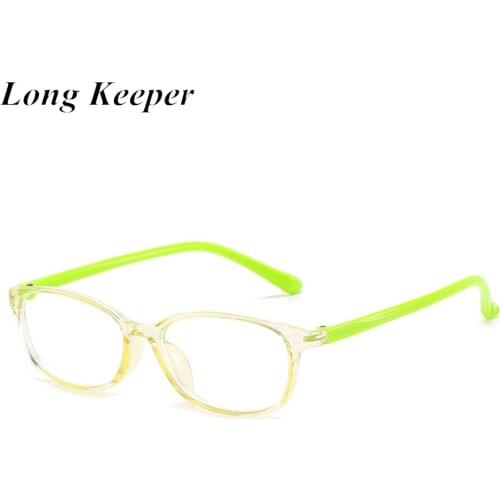 New Square Anti blue Light Kids Glasses Boys Girls Optical Frame Computer Transparent Eyeglasses Children Eyeware UV400