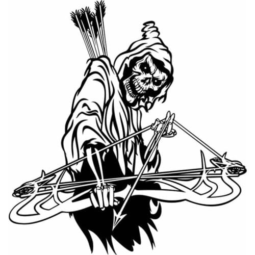 Hunt Sticker Car Hunting Shoot Skull Bow Hunter Shop Posters Vinyl Wall Decals Decor Chase Mural Sticker