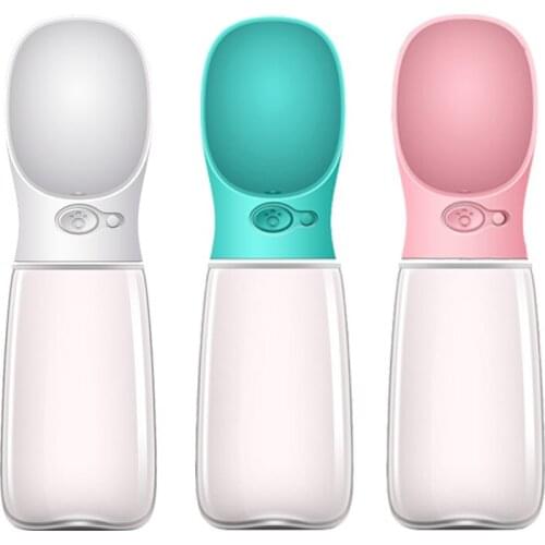 Pet dog Drinking cup water bottle for outdoor/travel 350ml easy to carry plastic pet supplies Portable Dog Cat Travel Water Cup