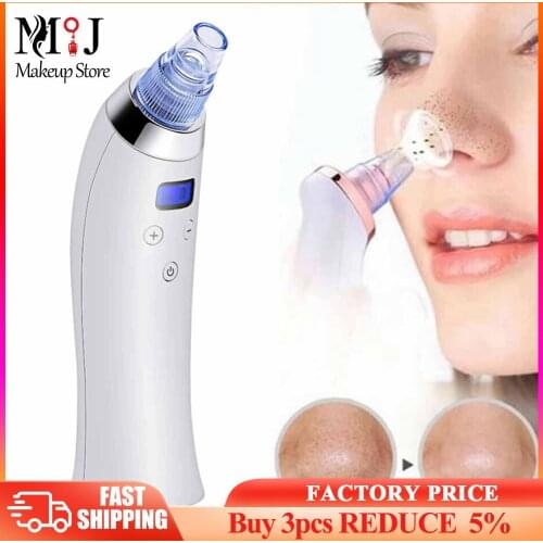 Vacuum Suction Blackhead Remover Facial Pore Acne Pimple T Zone Deep Nose Cleaner Beauty Skin Cleaning Tool