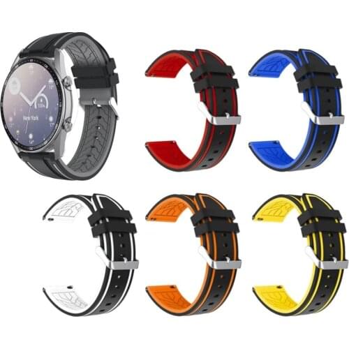 Silicon Loop strap For Samsung Galaxy watch 4 3 45mm 41mm/Active 2 46mm/42mm Gear S3 bracelet Huawei GT/2/2e 20/22mm watch band