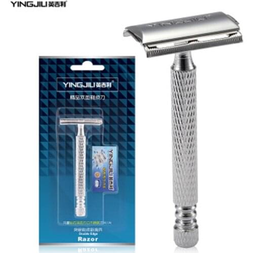 Manual Razor Mens shaver epilator Safety bic Machine for shaving barber hair removal Double sided Classic Shaving JingJiLi