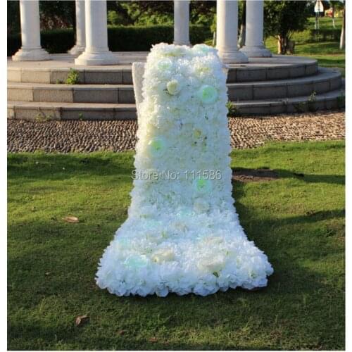 SPR new wedding trailing flower wall wedding decoration stage backdrop rose peony flower road lead artificial flowers