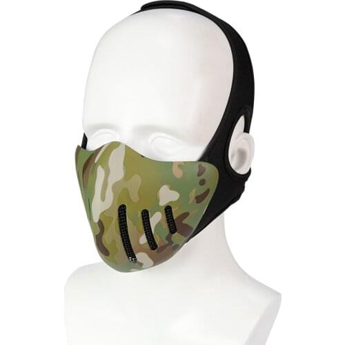 Tactical Half Face Mask Breathable Airsoft Paintball CS Protective Mask CS Training Cycling Mask Hunting Accessories