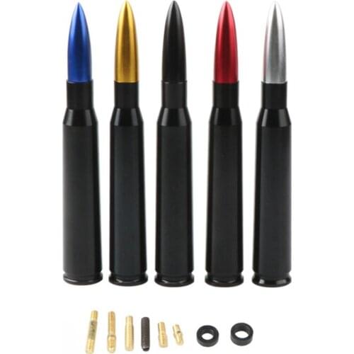 10x Universal Bullet Auto Car Radio Aerial FM Antenna Antena Aluminum Alloy Accessories