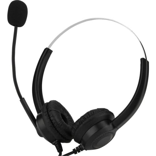 USB Headset With Noise Reduction Microphone for Computer PC Business Headsets with Mic Button Mute For Call Center Headphones