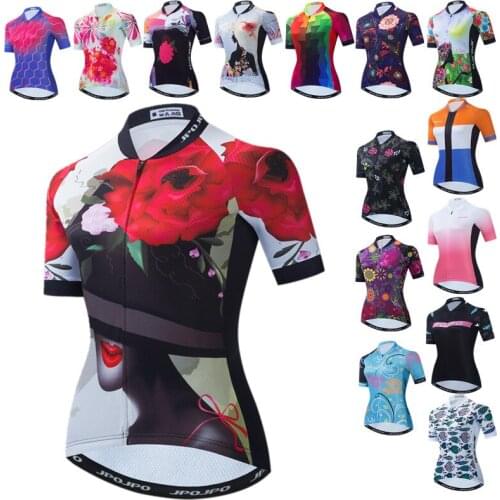 Weimostar Cycling Jersey Shirt Summer Womens Cycling Clothing Breathable MTB Bike Jersey Quick Dry Bicycle Shirt Cycle Wear