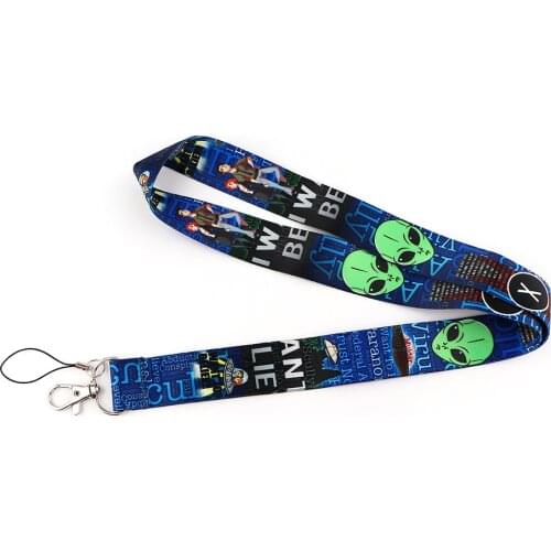 10pcs/lot J2864 Cartoon Alien Movie Lanyard Keychain Lanyards for keys Badge ID Mobile Phone Rope Neck Straps Accessories Gift
