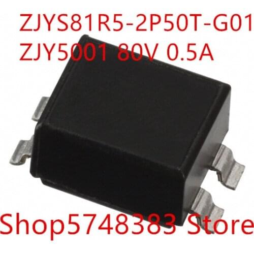 10PCS/LOT ZJYS81R5-2P50T-G01 ZJYS81R5 ZJY5001 ZJY50 80V 0.5A SMD common mode inductance