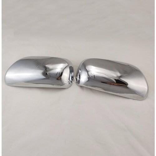 2pcs ABS Chrome Car Side Door Rear View Mirror Cover For Toyota Yaris 2003-2006 Wish 2003-2007 Prius 2003-2008