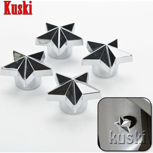 4Pcs/Lot Car Star Shaped Tire Valve Caps For Toyota Corolla Avensis RAV4 Yaris Auris Hilux Prius Verso Mazda 3 6 2 CX-5 CX5 CX-7