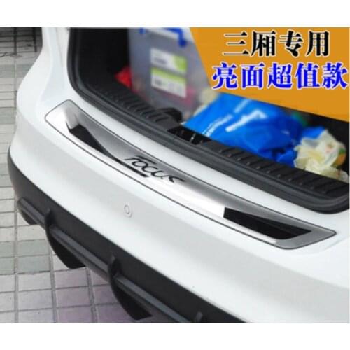 Car Styling Fit For Ford Focus 3 MK3 2012 -2017 Stainless Steel Back Rear Trunk Sill Scuff Plate Protection Pedal