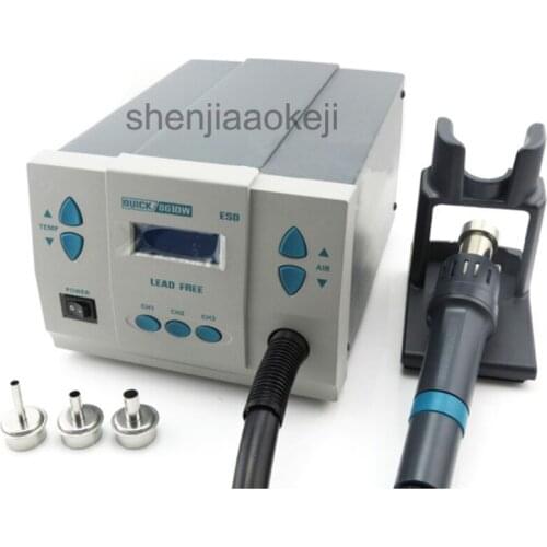 Lead-free hot air gun soldering station 861DW desoldering station Heat gun digital hot air gun Adjustable air flow 220V 1000W