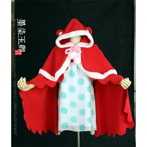 ONE PIECE sugar Cosplay Costume dress with cape 4 styles can choose