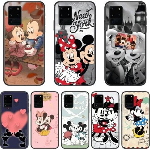 Disney Mickey Mouse Phone cover hull For SamSung Galaxy S 6 7 8 9 10 20 Plus Edge E 5G Lite Ultra black soft bumper