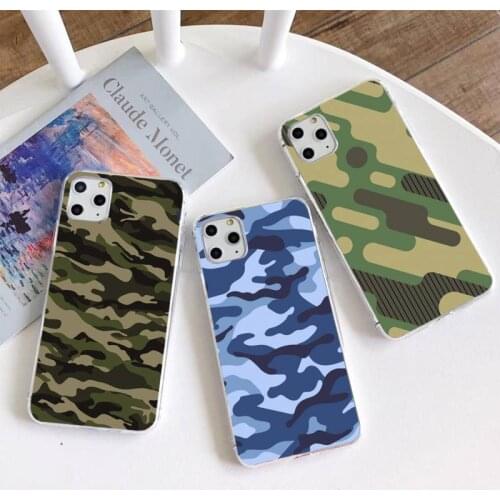 Camouflage Pattern Camo military Army Phone Case for iphone 12 pro max 11 pro XS MAX 8 7 6 6S Plus X 5S SE 2020 XR cover