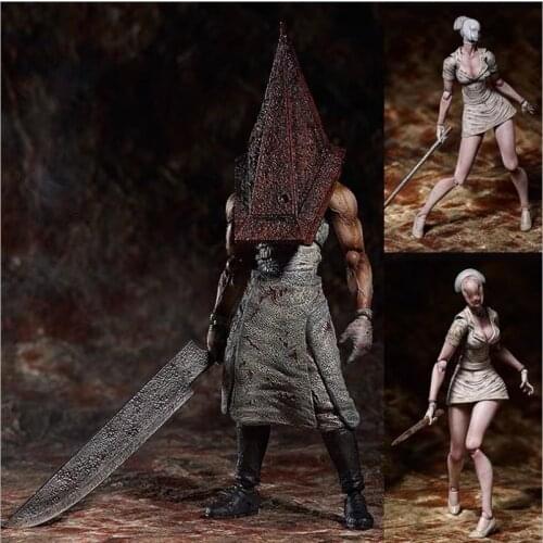 Figma SP055 Silent Hill 2 Red Pyramd Thing Figure Bubble Head Nurse Sp-061 Action Figure Toy Horror Halloween Gift