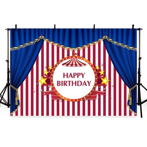Background for photo studio circus theme birthday stripes children backdrop newborn photobooth printed photo prop