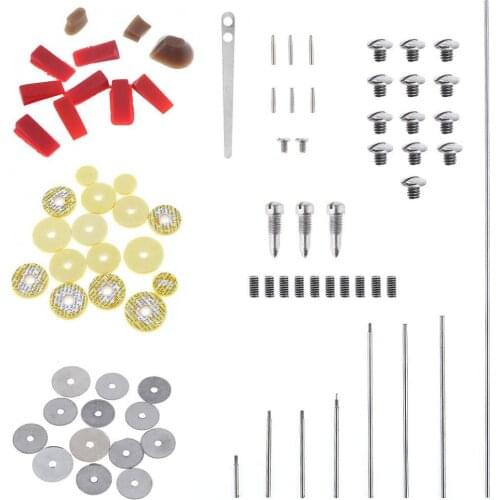 83pcs/lot Durable Flute Repair Parts Set Complete Tools Flute Sound Hole Mat Pad Roller Screws Reed Wind Instrument Repair Kit