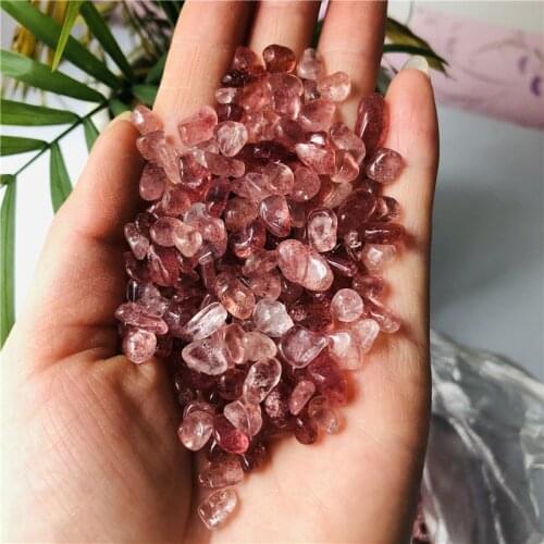 Natural strawberry gold crystal specimens healing crystals of natural stones and minerals for aquarium decoration