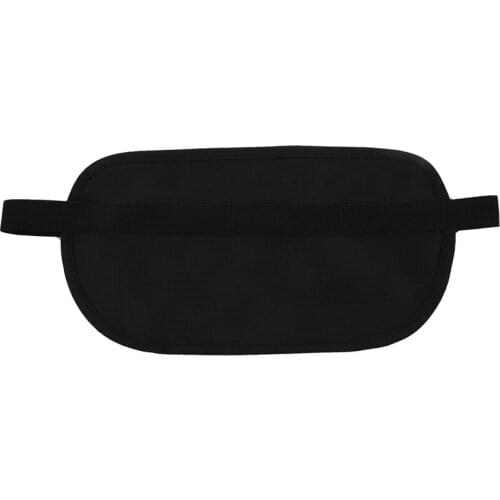 New Travel Waist Pouch for Passport Money Belt Bag Hidden Security Wallet Black