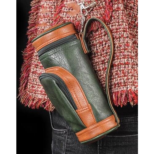 Creative Multifunctional Cigar Case 8pcs PU Leather Bag Outdoor Travel Portable Men Smoking Gadget Accessories Fathers Gift