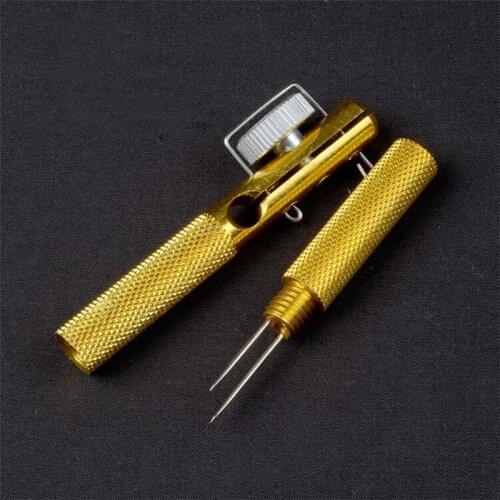 Full metal fishing hook knotting tool and tie hook loop making device and hook decoupling carp fishing accessories